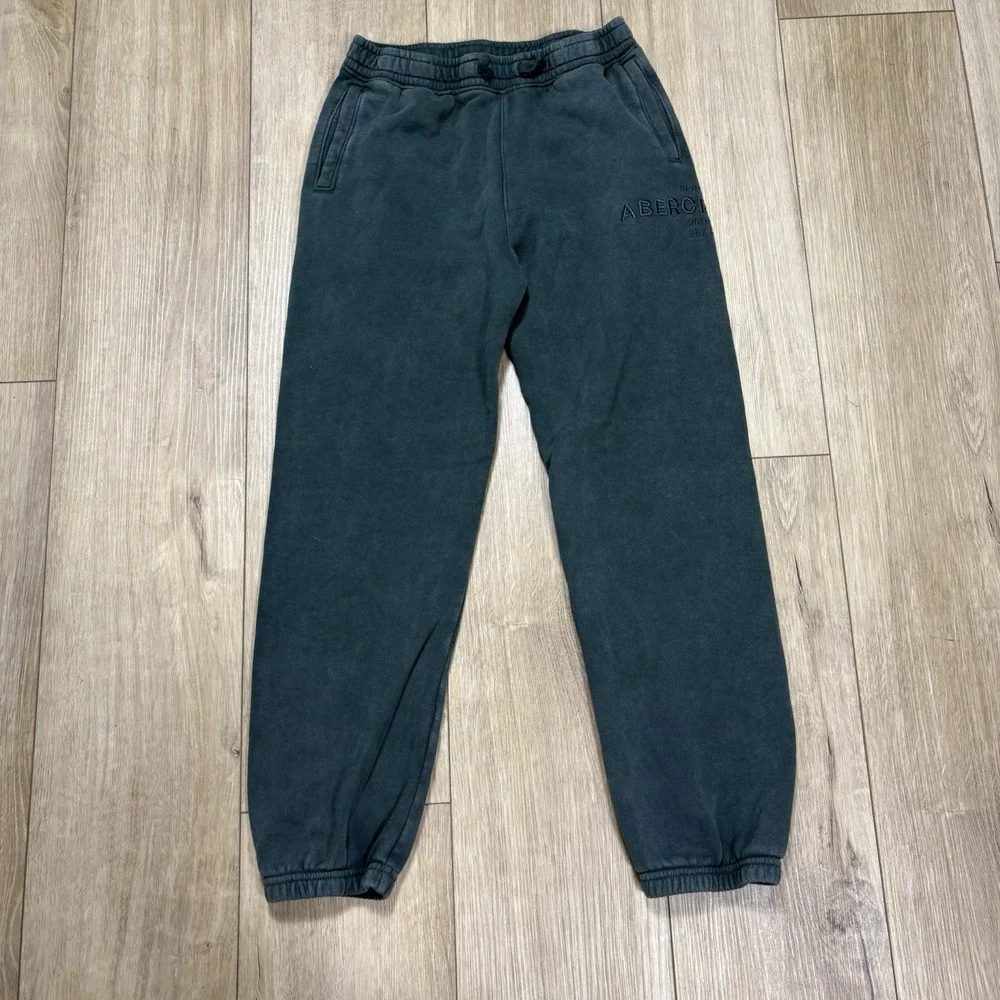 Abercrombie And Fitch Kids Dark Green Drawstring Jogger‎ Sweatpants 8-10 Pull On
